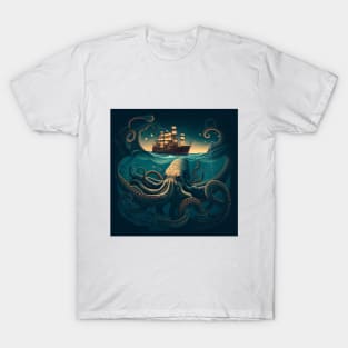 Sea Monster Octopus T-Shirt